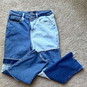 Hollister Ultra High Rise Vintage Patchwork Jeans